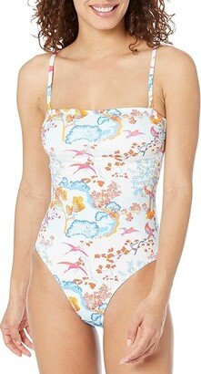 Peace Trees Facette (Blanc) Women's Swimsuits One Piece