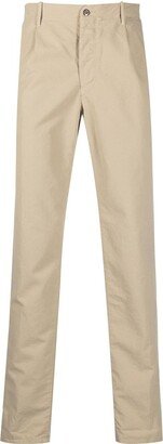 Pleat-Detail Straight-Leg Trousers-AI