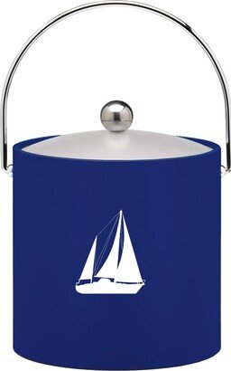 Pastimes Sailboat Ice Bucket, 3 Quart - Blue, White