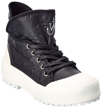 Two-Tone Nylon High-Top Sneaker