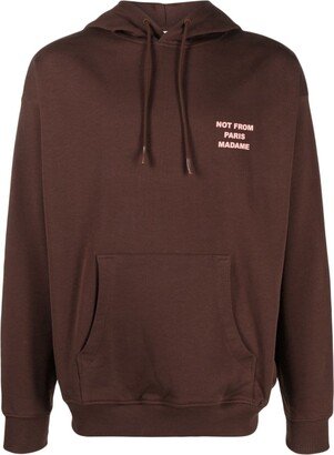 Le Hoodie slogan-print cotton hoodie