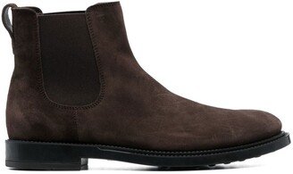 slip-on suede Chelsea boots