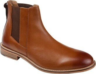 Corbin Plain Toe Chelsea Boot (Cognac) Men's Shoes