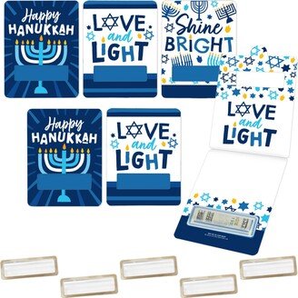 Big Dot Of Happiness Hanukkah Menorah - Diy Assorted Chanukah Holiday - Funny Money Cards - Set of 6