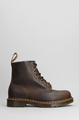 1460 Combat Boots In Brown Leather