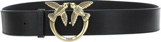 Logo Plaque Buckle Belt-BI