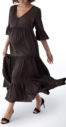 Tiered Maternity/Nursing Dress-AA