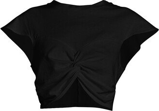 Zineae Twisted Crop Top-AA