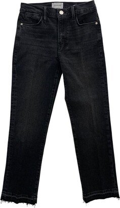 Raw Hem Cropped Jeans