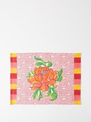 Set Of Four Camelia Printed Cotton Placemats