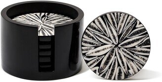 Almendro Coaster Set, Black