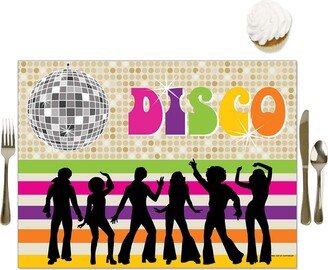 Big Dot Of Happiness 70's Disco - Party Table Decorations - 1970s Disco Fever Party Placemats - 16 Ct