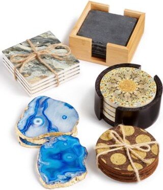 Mixed Material Coaster Set Collection