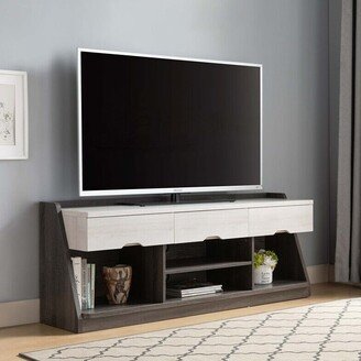 Snake River Décor TV Stand for TVs up to 62 in Distressed Gray/White Oak - 62 inches