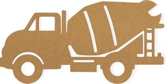 Construction Decor, Cement Mixer Cutout, Boys Wall Hanging, Art, Door Hanger, Decal, Quality Cardboard, Ready To Paint