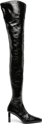 85mm High-Shine Thigh-Length Boots