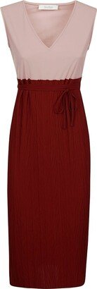 V-Neck Sleeveless Dress-AV