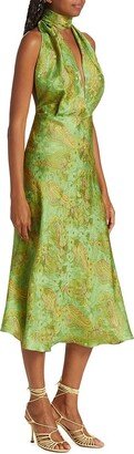 Clara Printed Midi-Dress