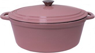 Neo Pink 8 Qt. Oval Cast Iron Casserole