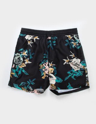 Primary Print Elastic Waist Mens 17'' Boardshorts