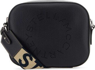 Logo Perforated Strapped Crossbody Bag-AA