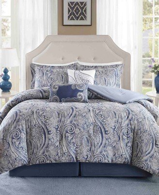 Stella Paisley 6-Pc. Comforter Set, California King