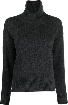 Roll-Neck Ribbed Jumper