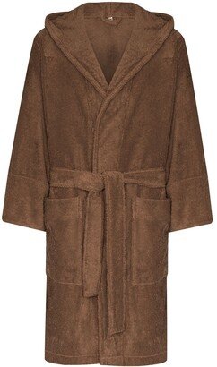 Belted Hooded Bathrobe