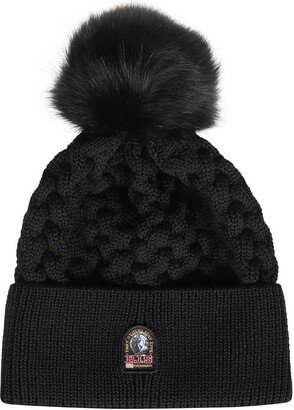 Knitted Beanie With Pom-pom