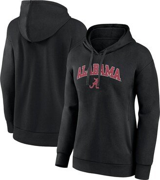 Women's Branded Black Alabama Crimson Tide Evergreen Campus Pullover Hoodie