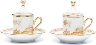 Oriente Italiano porcelain coffee cup (set of two)