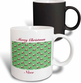 3dRose Print of Country Christmas Neighbor Greeting Magic Transforming Mug, 11 oz