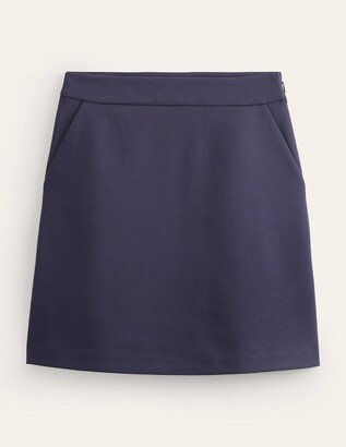 Jersey A-Line Mini Skirt