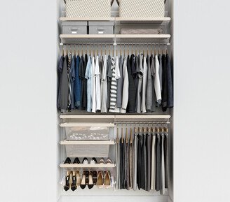 Elfa Decor 4' Reach-In Closet White and Birch