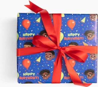 Greentop Gifts Happy Birthday! Red Balloons Gift Wrap