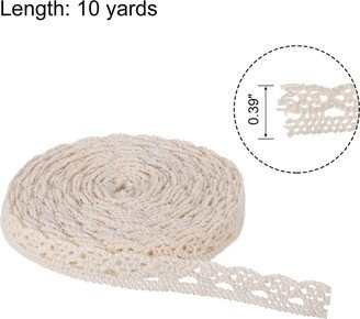 Unique Bargains Lace Ribbon Set of 6, 30 Yards Cotton Lace Trim Beige