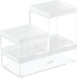 Lund London Blair Modular Stacking Boxes Mother of Pearl Set of 3