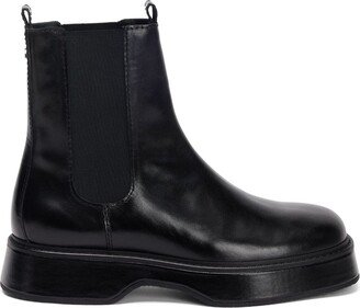 leather Chelsea boots-AY