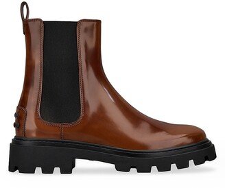 Goma Pesante Leather Chelsea Boots