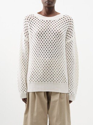 Fex Open-work Organic-cashmere Sweater