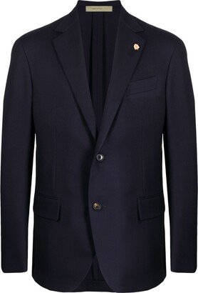 Single-Breasted Virgin Wool Blazer-AK