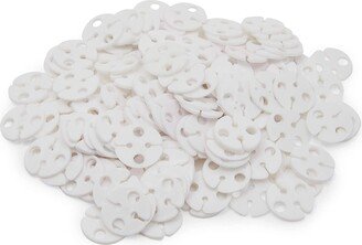 Okuna Outpost 200 Pack White Plastic Balloon Clips for Sealing, Round Balloon Tie Tool