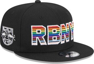 Men's Black New York Red Bulls Pride 9FIFTY Snapback Hat