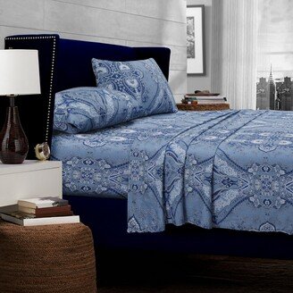 Atlantis Printed Cotton Extra Deep Pocket Twin Xl Sheet Set