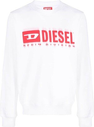 Logo-Print Cotton Sweatshirt-AD