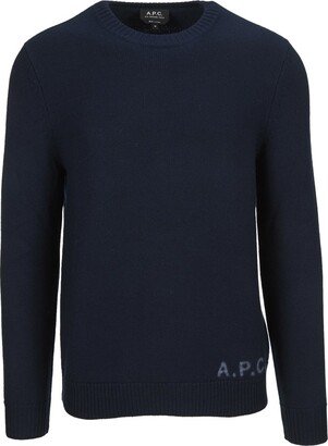 Edward Logo-Intarsia Crewneck Knitted Jumper