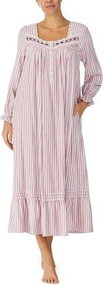 Long Sleeve Ballet Gown (Berry Stripe) Women's Pajama