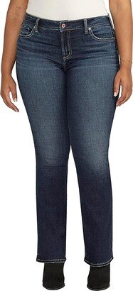 Plus Size Elyse Mid-Rise Slim Bootcut Jeans W03601ECF486 (Indigo) Women's Jeans