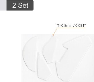 Unique Bargains Rounded Curved Mouse Feet 0.8mm for G402 Mouse White 7Pcs/2 Set