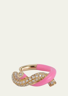 Boochier Diamond Pave Fruit Hoops Ear Cuff, Single